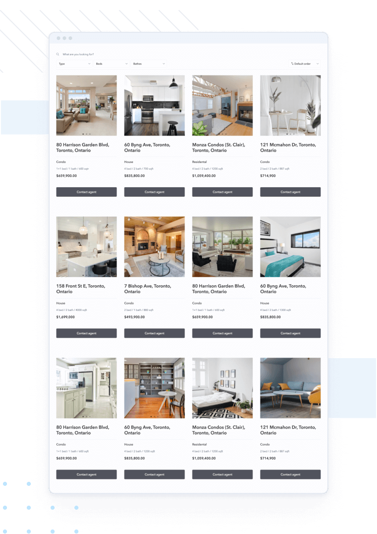 Present your property listings professionally