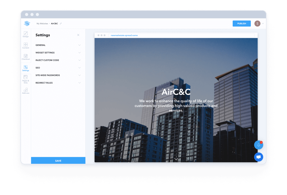 Add features and set up checkout